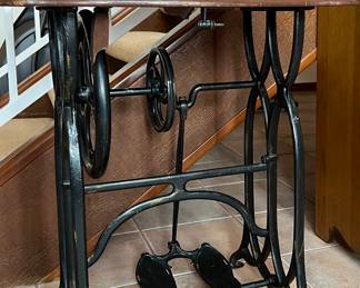 Antique Sewing Machine Table