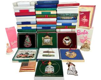 Huge Collection Of The White House Historical Association Annual Christmas Ornaments More