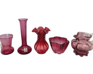 Pilgrim Kanawha Cranberry Glassware