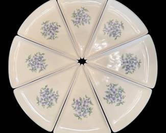 Pfaltzgraff Garden Party Pizza Plates Set Of 8 