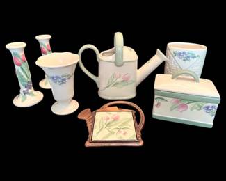 Pfaltzgraff Garden Party Vases, Candleholders,  More Decor 