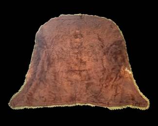 005 1950 Caribou Hide Blanket 75 x70 