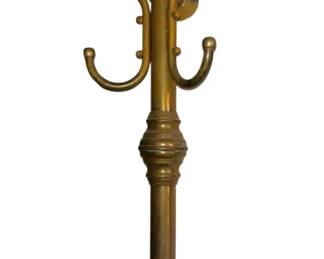 1920s Antique Brass Coat Hanger