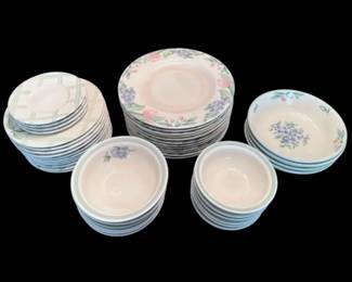 Pfaltzgraff Garden Party Plates  Bowls 43 Piece Set