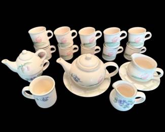 Pfaltzgraff Garden Party Teapots  Mugs 
