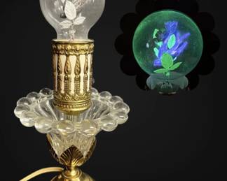 008 Vintage Aerolux GasDischarge Light with Floral Filaments