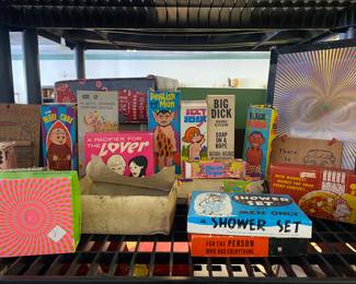 Vintage erotica. Magazines not shown. First edition hustlers and magazines and calendars from the 40s and 50s