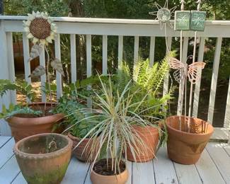 Patio Pots Yard Art