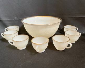 Milk Glass Punch Party