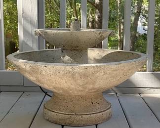 Cast Stone Oval Fountain