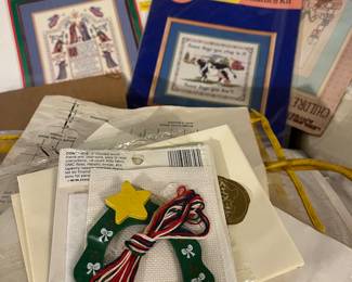 Many needlepoint kits