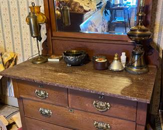 Dresser matches washstand. 