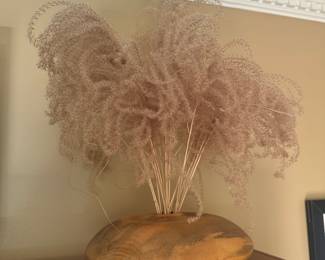 $22.00 - Decorative Pampas Grass Arrangement in Wooden Vase