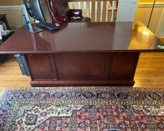 $249 - Indiana Desk 9 drawer with center drawer, double pedestal - 60"x36"