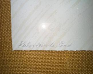 $89.00 - Artist Print Laura Nothisen Titled "Richardsville Road" - 27” x  21”