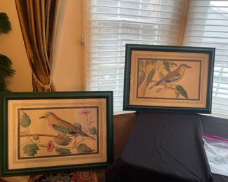 $225.00 - John Richard Bird Prints - 27" x 20" - Set of 2 - 