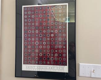 $125.00 - Chris and Geoff Buddie St. Louis Clayton Art Fair Signed Framed Artwork - 276/400 - 32” x 24”