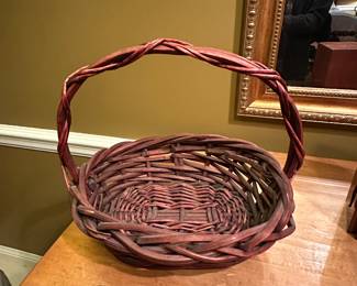 $11.00 - Brown Wicker Basket 