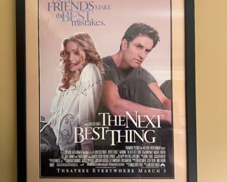 $449.00 - Madonna & Rupert Evertt autograph theatrical poster for "The Next Best Thing" film
