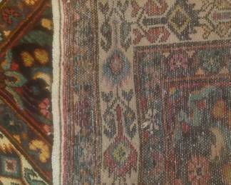 $12,000 Hand knotted Bijar Persian (Iran) oriental rug. Herrati motif, weaving area Persia-Kurdistan 130 years old 8'9 1/2"&12'1 1/2"