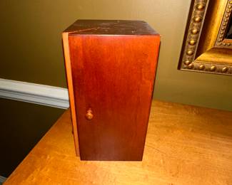 $38.00 - Wooden Jewelry Box With Three Compartments