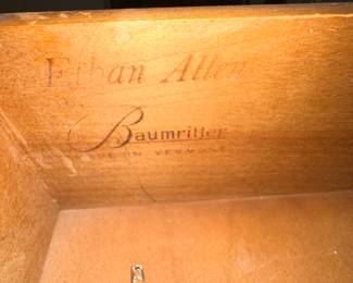 $215.00 - Ethan Allen Baumritter Tall Wooden Chest of Drawers - 32.5”L x 19”W x 50”T