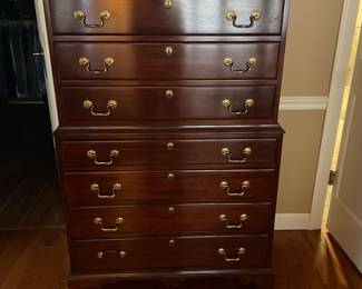 $1425.00 5 piece  Set - Davis Furniture Cherry Wood King Bedroom Set 