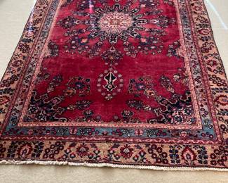 $895.00 Signed Mashhad Hand-Woven Persian carpet from Iran 
8’6”&5’5