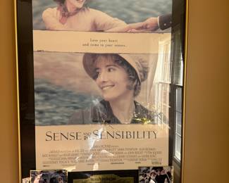 $449.00 - Emma Thompson signed poster from "Sense and Sensibility" - 33” x 50”