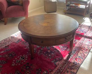 $228.00- Round Coffee/Cocktail Table with Four Drawers -40"