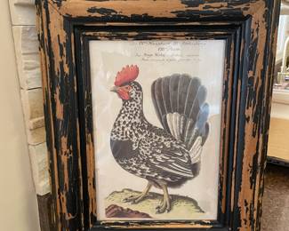 $97.00 - Shadow Catchers Framed 20th Century German Cockerel Print 18" x 15