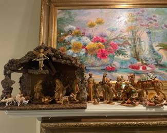 $125.00 - Vintage Fontanini Depose Italy Nativity Set - 20 Piece 