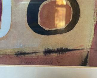 $95.00 - Signed Print Framed Artwork - 18 x19”