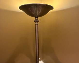 $28.00 - Brushed Nickel Torchiere Floor Lamp