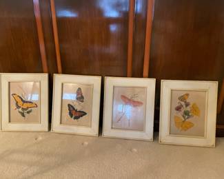$245,00 - JP Donovan Butterfly Prints - 13.5" x 16.5" - Set of 4 - 