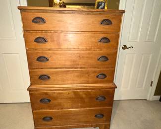 $215.00 - Ethan Allen Baumritter Tall Wooden Chest of Drawers - 32.5”L x 19”W x 50”T