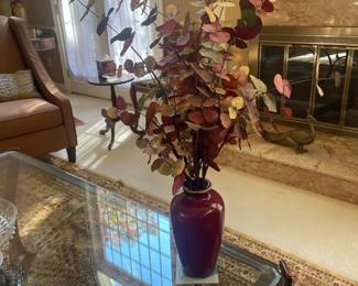 $22.00 - Decorative Vase with Dried Flowers