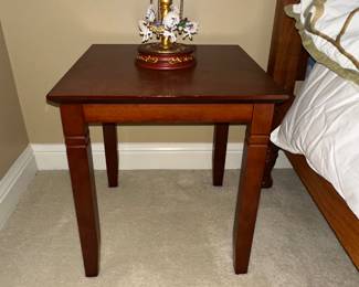 $55.00 - Dark Wood Accent Table 