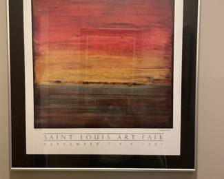 $125.00 Matthew Hoffman- St. Louis Clayton Art Fair Signed Framed Artwork - 393/550 - 23.5” x 26”
