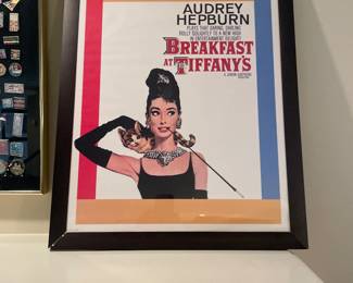 $24.00 - Audrey Hepburn Breakfast at Tiffany's Framed Movie Poster - 18" 22"