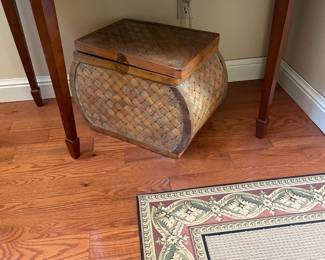 $35.00 - Decorative Basket with Hinged Lid 