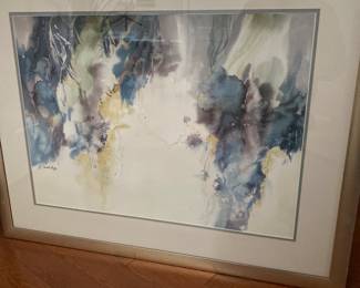 $1,500.00 Carole Myers original abstract watercolor