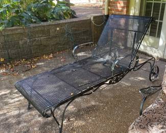 $42.00 - Wrought Iron Chaise Lounge 