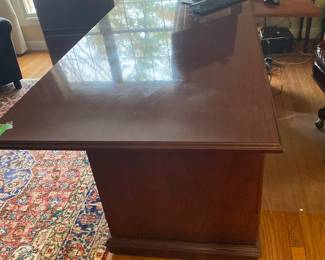 $249 - Indiana Desk 9 drawer with center drawer, double pedestal - 60"x36"