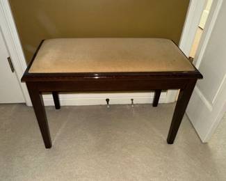 $65.00 - Wooden Padded Piano Bench - 28” x 14.5” 
