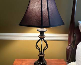 $40.00/Each - French Style Black Shade Table Lamp 