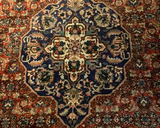 $1200.00 Antique Persian Tabriz hand knotted wool carpet from Iran 9'4"&6'4"