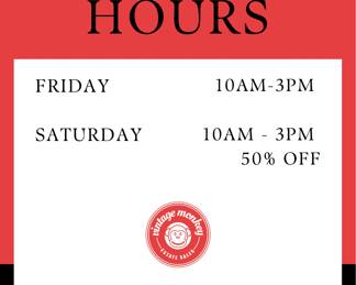 Black and White Marble Luxury Store Hours Flyer