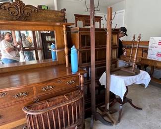 Coat racks. Neat cane stand