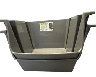 Two Stackable MIGHTY TUFF Storage Bins 